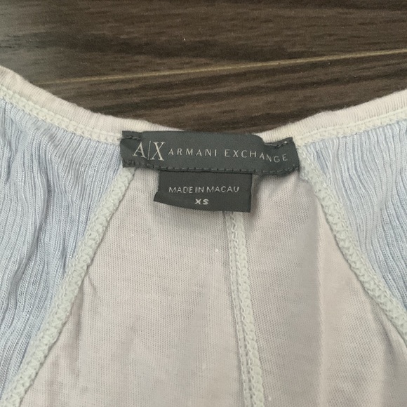 Armani exchange light blue tank top - Picture 2 of 2
